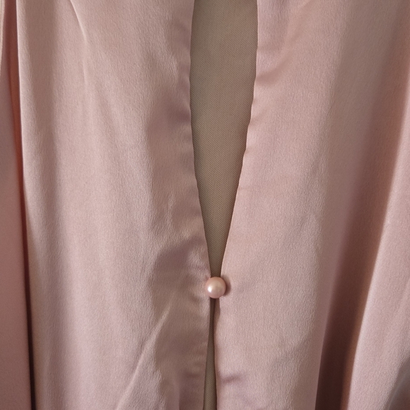 NWT Satin Frill Midi Wrap Dress, Rose, Size 12 - Picture 12 of 14